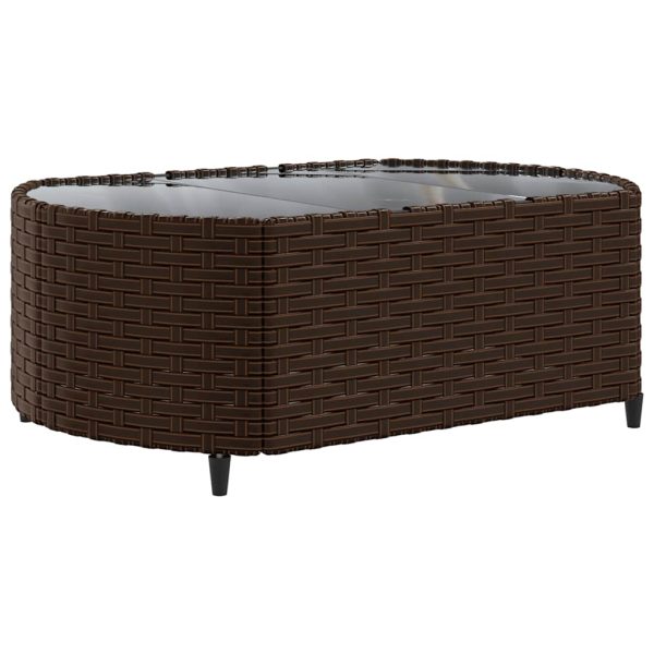 Loungeset Met Kussens Poly Rattan - Afbeelding 5