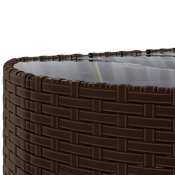 Loungeset Met Kussens Poly Rattan - Afbeelding 9