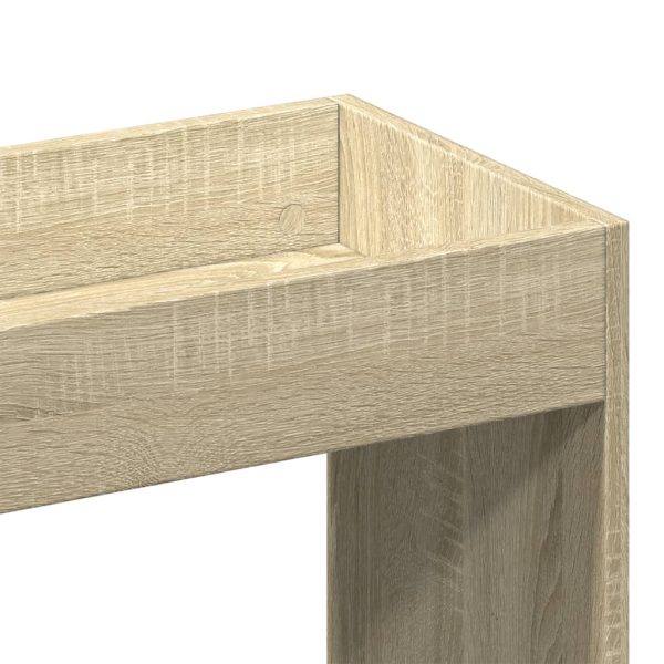 Hoge Kast 63X33X Bewerkt Hout Kleurig Sonoma Eiken - Afbeelding 9