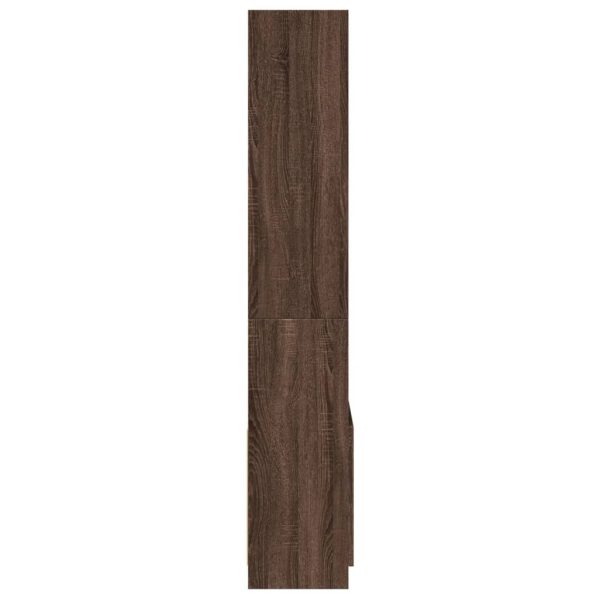 Hoge Kast 63X33X Bewerkt Hout Ig Bruin Eikenkleur - Afbeelding 6