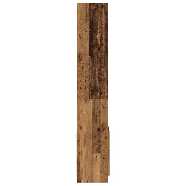 Hoge Kast 63X33X Bewerkt Hout Kleurig Oud Hout - Afbeelding 6