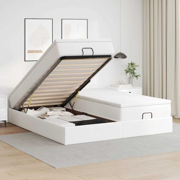 Ottoman Bed Met Matrassen 160X200Cm Kunstleer - Afbeelding 23