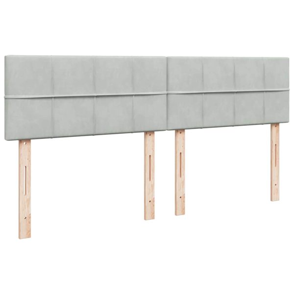 Ottoman Bed Met Matrassen En Led's 160X200Cm Fluweel - Afbeelding 10