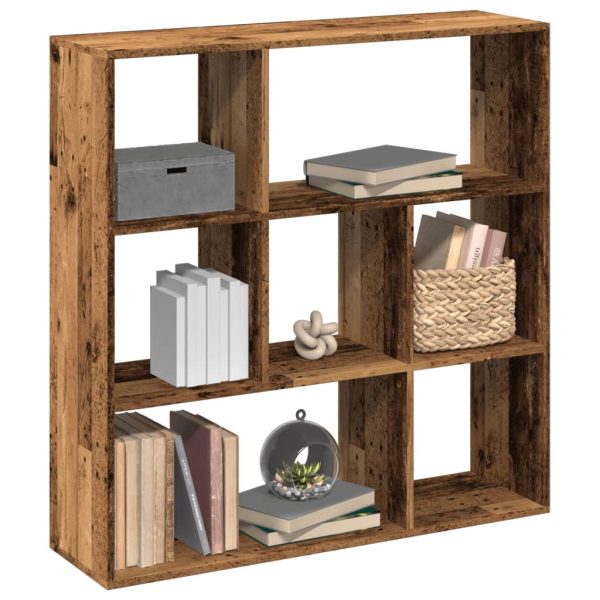 Boekenkast 102X29X Bewerkt Hout Kleurig Oud Hout - Afbeelding 14