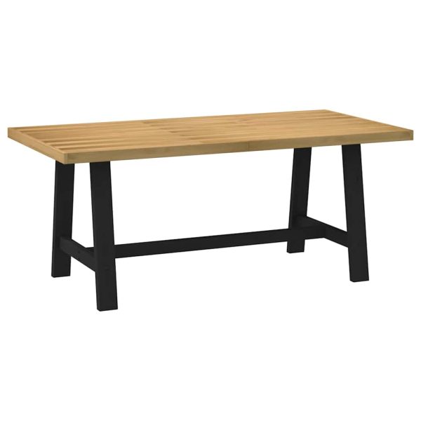 Eettafel Noain U-Vormige Poten 180X90X75 Cm Massief Grenenhout - Afbeelding 12