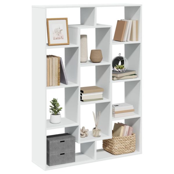 Boekenkast 102X29X Bewerkt Hout Wit - Afbeelding 4