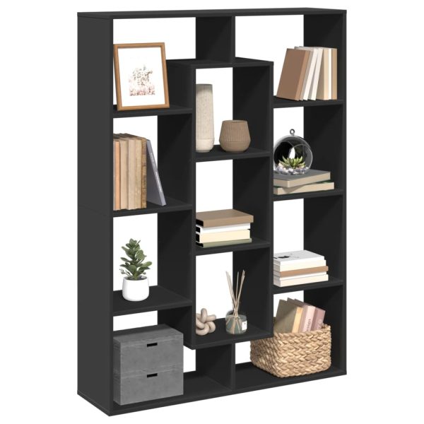 Boekenkast 102X29X Bewerkt Hout Zwart - Afbeelding 4