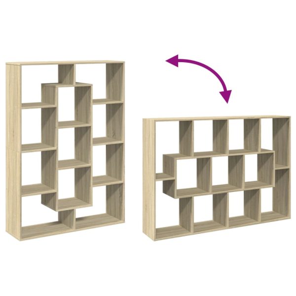 Boekenkast 102X29X Bewerkt Hout Kleurig Sonoma Eiken - Afbeelding 8