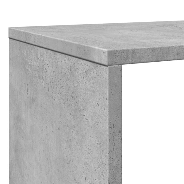 Boekenkast 102X29X Bewerkt Hout Betongrijs - Afbeelding 9