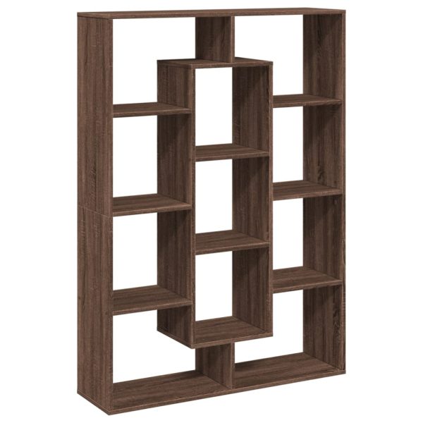 Boekenkast 102X29X Bewerkt Hout Bruin Eikenkleur - Afbeelding 2