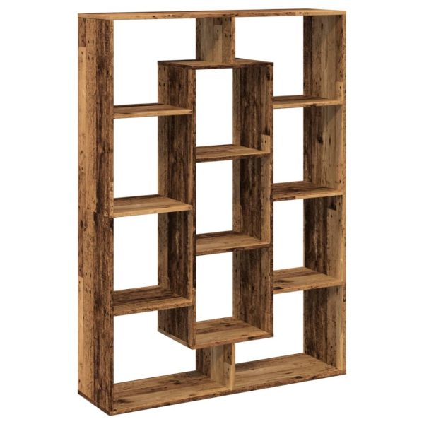 Boekenkast 102X29X Bewerkt Hout Kleurig Oud Hout - Afbeelding 2