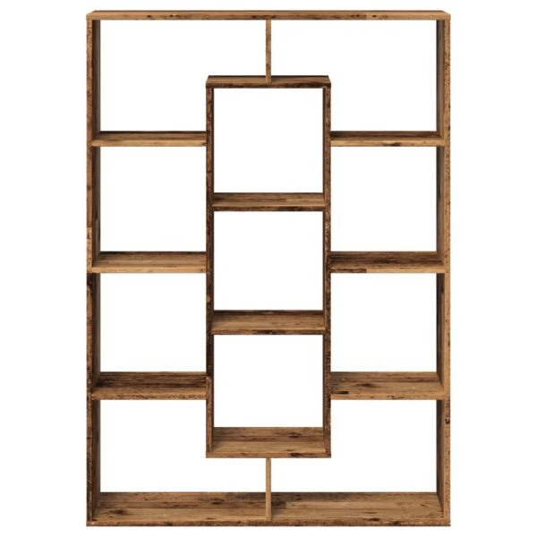 Boekenkast 102X29X Bewerkt Hout Kleurig Oud Hout - Afbeelding 5