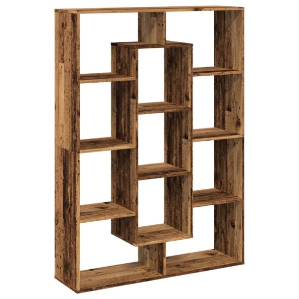 Boekenkast 102X29X Bewerkt Hout Kleurig Oud Hout - Afbeelding 7