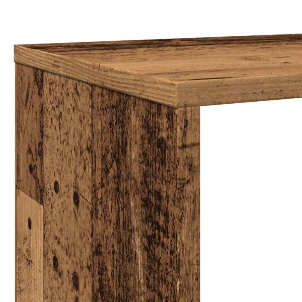 Boekenkast 102X29X Bewerkt Hout Kleurig Oud Hout - Afbeelding 9