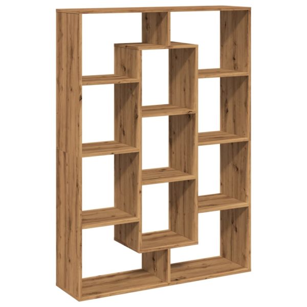 Boekenkast 102X29X Bewerkt Hout Artisanaal Eikenkleur Artisian Oak - Afbeelding 2