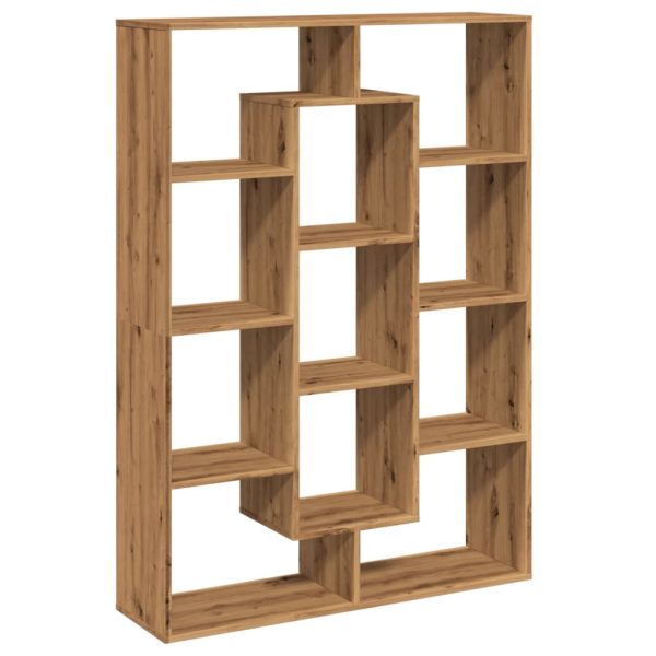 Boekenkast 102X29X Bewerkt Hout Artisanaal Eikenkleur Artisian Oak - Afbeelding 7