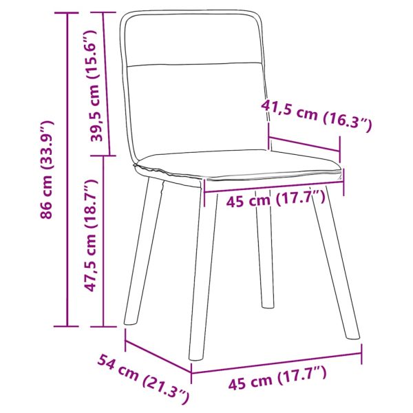 Eetkamerstoelen Stof - Afbeelding 9