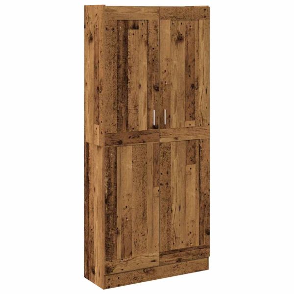 Hoge Kast 82,5X30,5X Bewerkt Hout Kleurig - Afbeelding 2