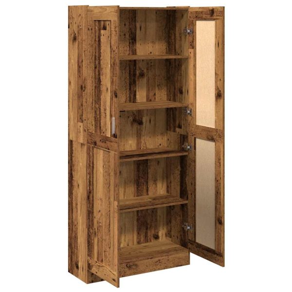 Hoge Kast 82,5X30,5X Bewerkt Hout Kleurig - Afbeelding 6