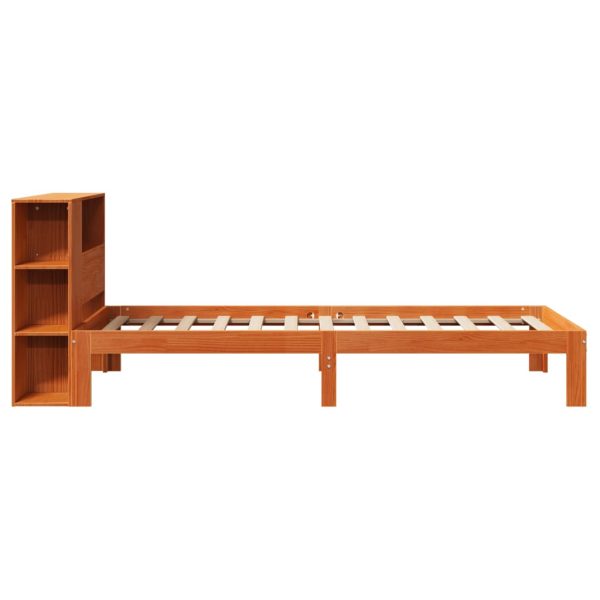 Bed Met Boekenkast Zonder Matras Grenenhout - Afbeelding 7