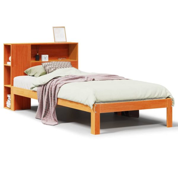 Bed Met Boekenkast Zonder Matras Grenenhout - Afbeelding 2