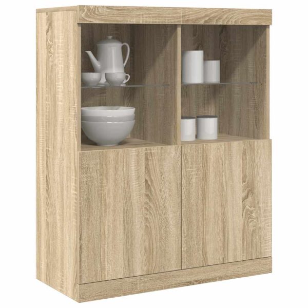 Dressoir 81X37X100 Cm Bewerkt Hout - Afbeelding 17