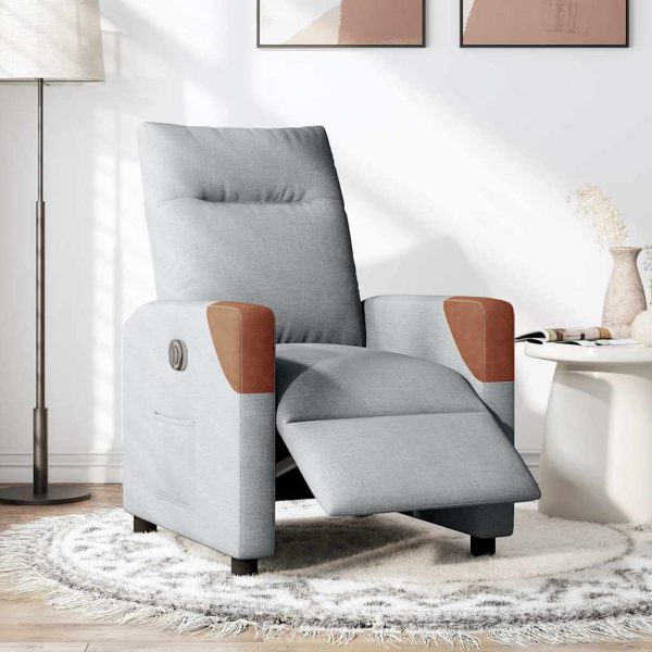 Fauteuil Stof Lichtgrijs - Afbeelding 2