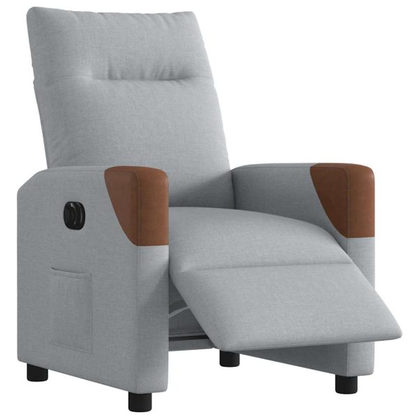 Fauteuil Stof Lichtgrijs - Afbeelding 3