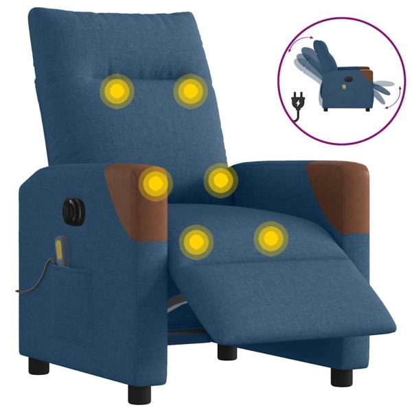 Fauteuil Stof Blauw - Afbeelding 13