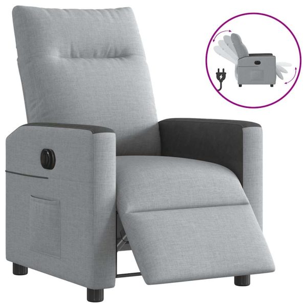 Fauteuil Stof Lichtgrijs