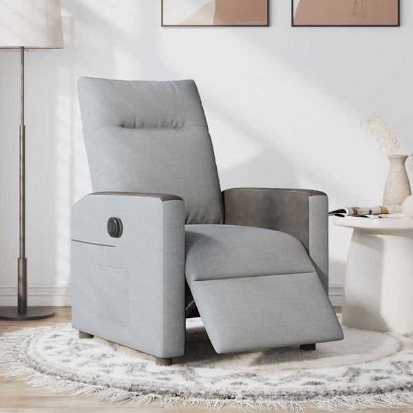 Fauteuil Stof Lichtgrijs - Afbeelding 2