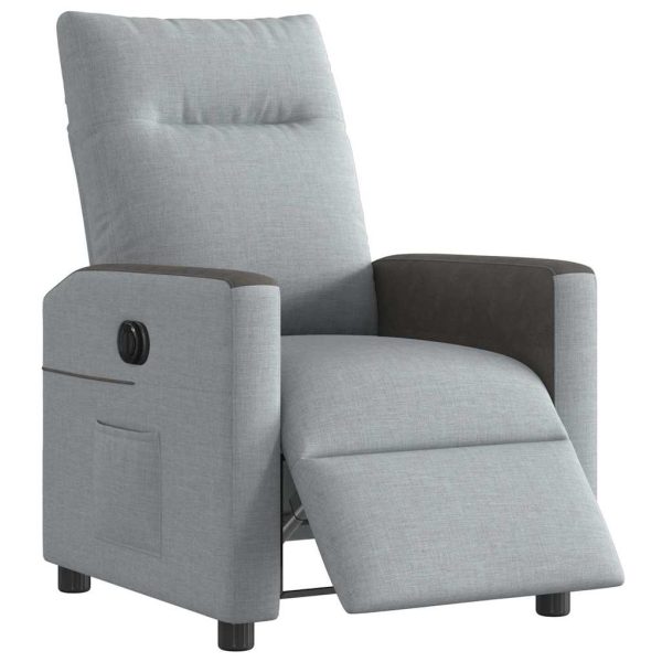 Fauteuil Stof Lichtgrijs - Afbeelding 3