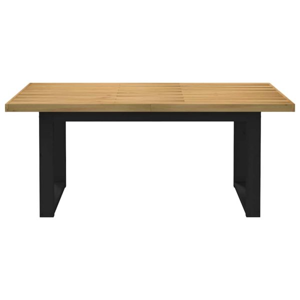 Eettafel Noain U-Vormige Poten 180X90X75 Cm Massief Grenenhout - Afbeelding 4