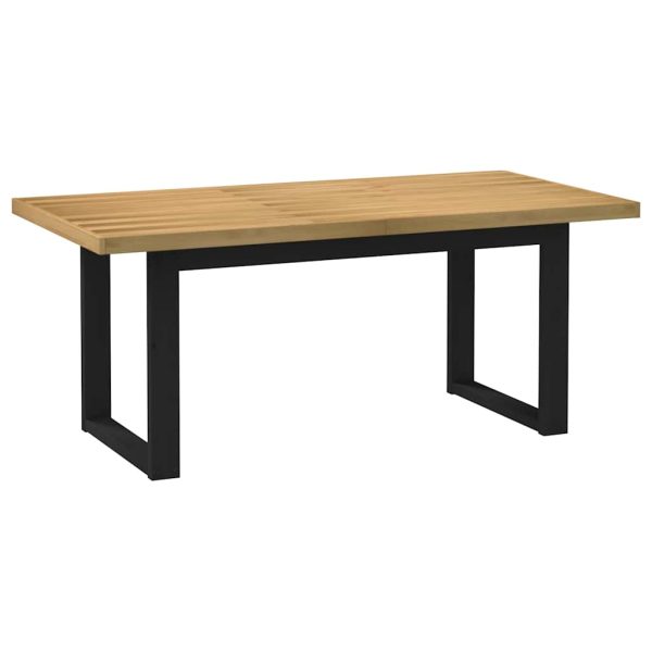 Eettafel Noain U-Vormige Poten 180X90X75 Cm Massief Grenenhout - Afbeelding 6