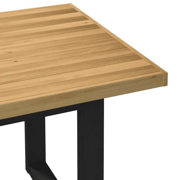 Eettafel Noain U-Vormige Poten 180X90X75 Cm Massief Grenenhout - Afbeelding 8