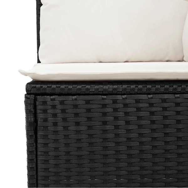 Loungeset Met Kussens Poly Rattan - Afbeelding 9