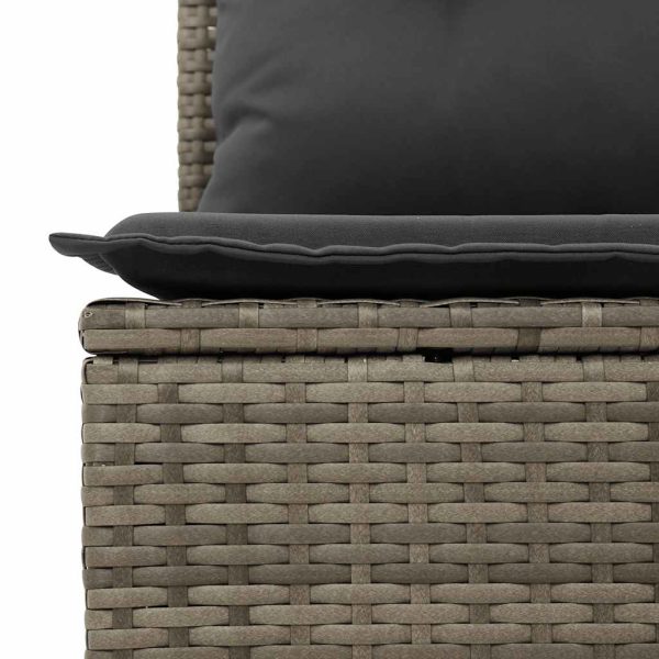 Loungeset Met Kussens Poly Rattan - Afbeelding 10