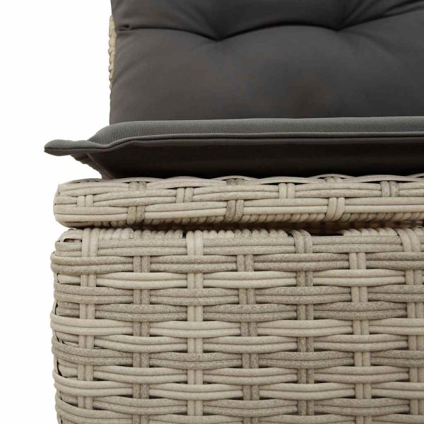 Loungeset Met Kussens Poly Rattan - Afbeelding 9