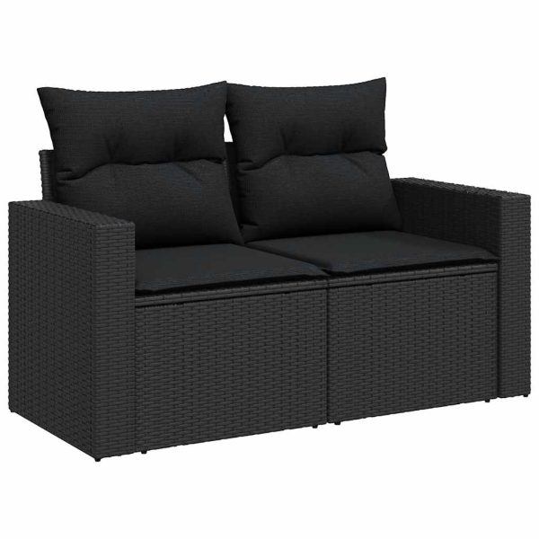 4-Delige Loungeset Met Kussens Poly Rattan - Afbeelding 4