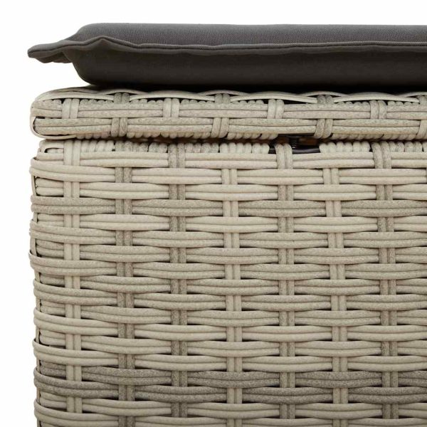 Loungeset Met Kussens Poly Rattan - Afbeelding 12