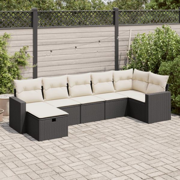 Loungeset Met Kussens Poly Rattan