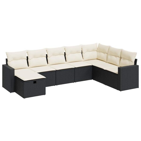 Loungeset Met Kussens Poly Rattan - Afbeelding 2