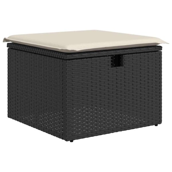 Loungeset Met Kussens Poly Rattan - Afbeelding 5