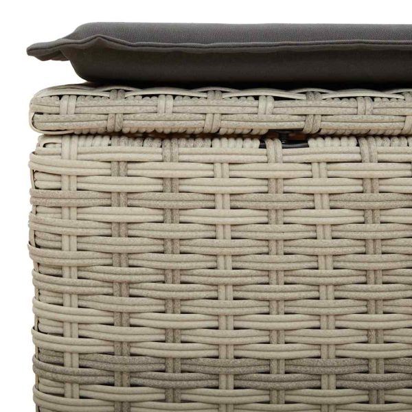 Loungeset Met Kussens Poly Rattan - Afbeelding 11