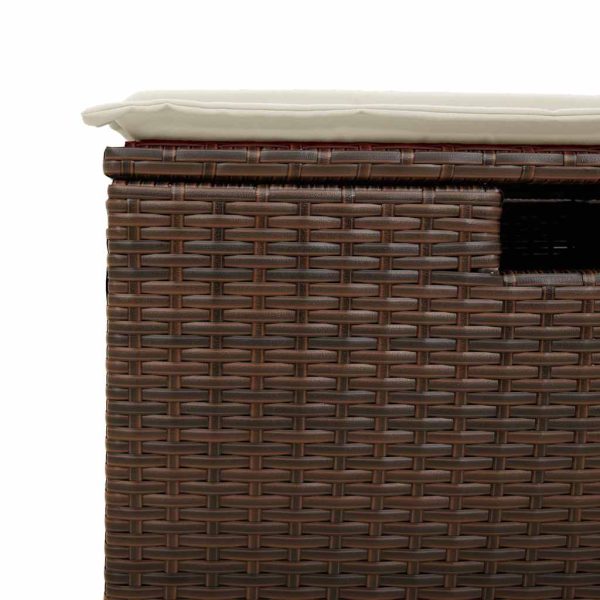 Loungeset Met Kussens Poly Rattan - Afbeelding 10