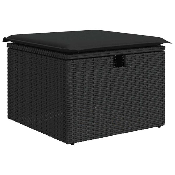 Loungeset Met Kussens Poly Rattan - Afbeelding 5