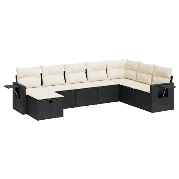 Loungeset Met Kussens Poly Rattan - Afbeelding 2