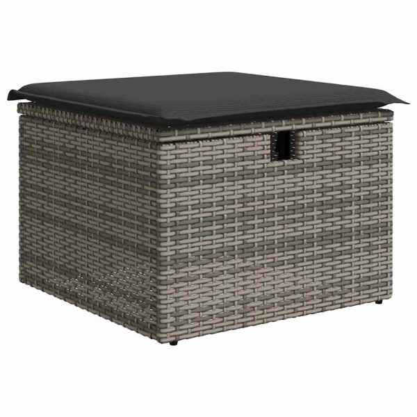 Loungeset Met Kussens Poly Rattan - Afbeelding 6