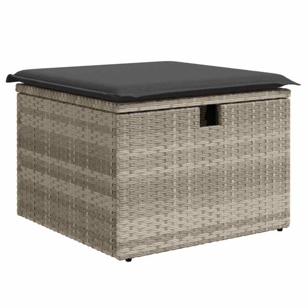 Loungeset Met Kussens Poly Rattan - Afbeelding 5