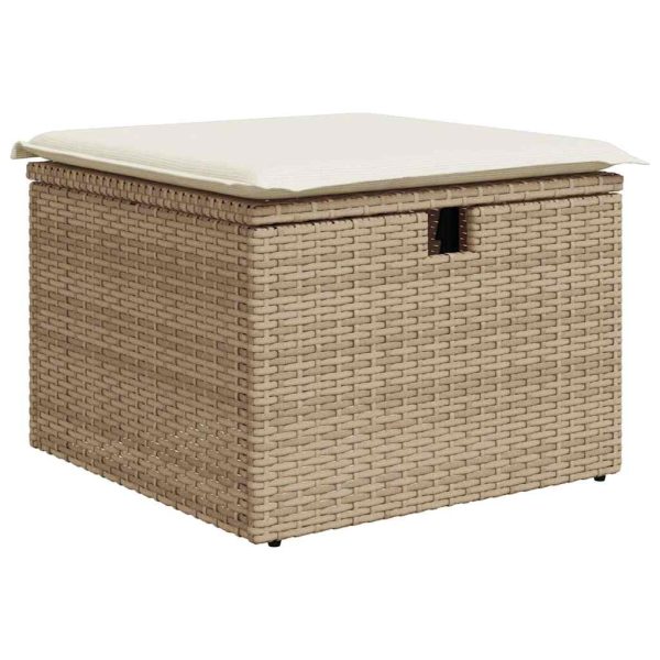 Loungeset Met Kussens Poly Rattan - Afbeelding 6